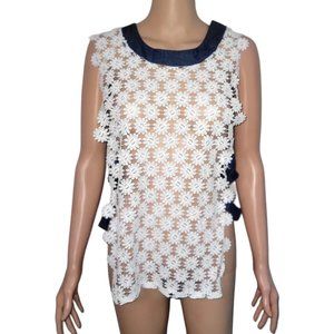 Floral see-through coverup